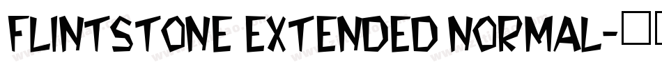 Flintstone Extended Normal字体转换